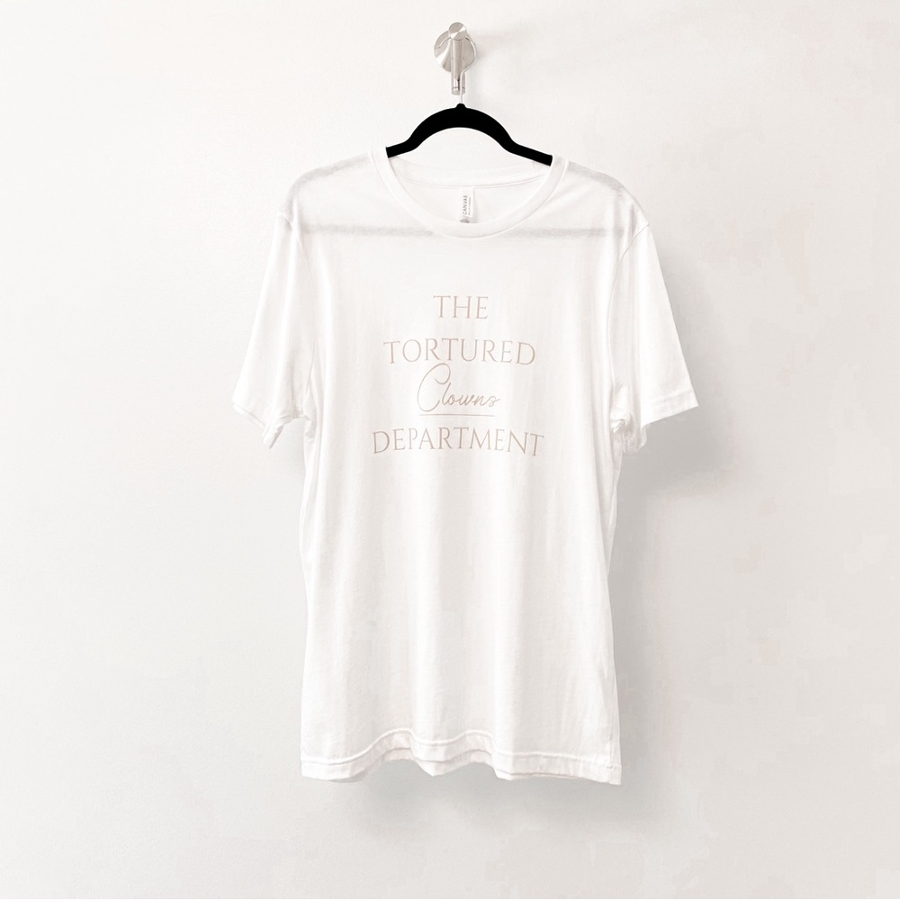 The‎ Tortured Clowns Department Short Sleeve T Shirt White Large